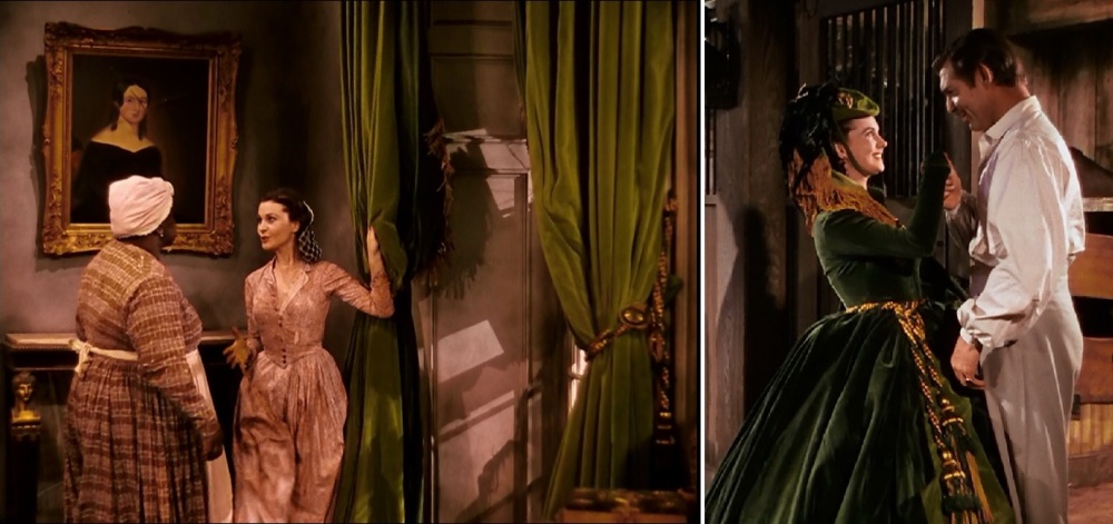 Scarlett O'Hara n'a pas attendu l'Age d'Or pour reconvertir les tentures de Tara en robe chic et choc. Même Rhett en reste pantois... 